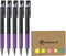 Pilot Juice up 04 Retractable Gel Ink Pen, Ultra Fine Point, 0.4mm, Violet Ink, 5-Pack, Sticky Notes Value Set...