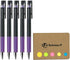 Pilot Juice up 04 Retractable Gel Ink Pen, Ultra Fine Point, 0.4mm, Violet Ink, 5-Pack, Sticky Notes Value Set...