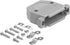 CompuCablePlusUSA.com Best DB25 Connector Female Solder Cup with Unshielded Plastic Hood DIY Kit for Assembling Your Own DB25 Cable....