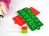 4 pcs (2 Molds+2 Droppers) Red/Green Christmas Holiday Food Grade Silicone Mold Set for making Chocolate Candy Ice Cube Gummy Candle Soap Frozen t...