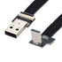 chenyang USB C Flat Cable USB 2.0 Male to USB C Male 90 Degree UP Angled Data Transfer Charging Ribbon Flex Extension Cable Adapter 0.2M...