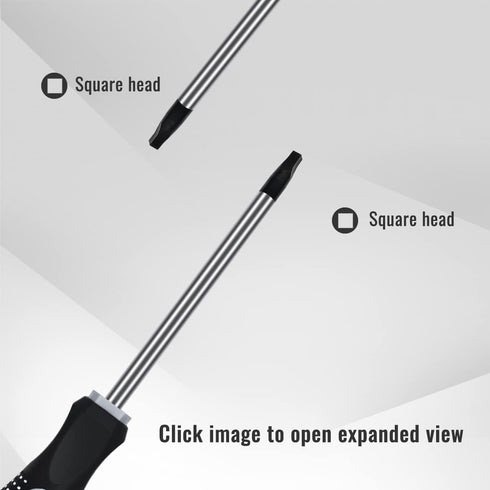 Owl Tools Robertson Square Head Screwdriver Set (5 Pack in the Following Sizes: #0, 1, 2, 3, and #4) Forged Steel with Magnetic Tips & Soft Ergono...