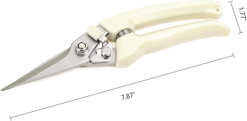 Garden Scissors for Plant, Tip Pruning Shears for Cutting Flowers, Trimming Plants, Bonsai and Fruits Picking (Straight Tip Scissors)...