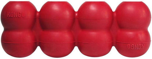 KONG Goodie Ribbon - Stuffable Natural Rubber Dog Toy - with Four Fillable Goodie Grippers for Enrichment Play - Bone-Shaped Chew Toy - for Small ...