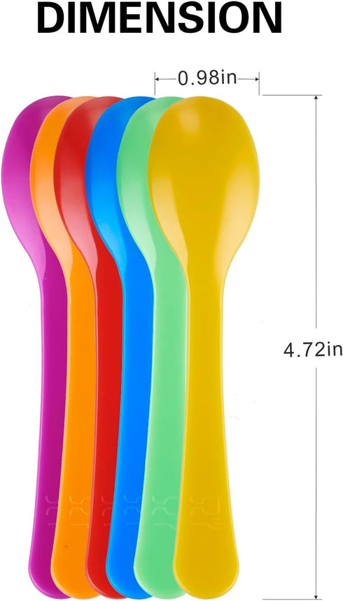 Plastic Egg Spoons for Soft Boiled Eggs,Colorful Disposable Coffee Spoons Plastic Spoons Disposable Hard and Soft Boiled Egg Spoons Multifunctiona...
