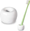 Urbanstrive Sleek Mini Ceramics Toothbrush Holder Stand for Bathroom Vanity Countertops (1-Pack White)...