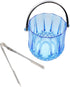 Acrylic Champagne Bucket with Stainless Steel Ice Tongs Portable Ice Bucket Clear Ice Container Reusable Wine Bucket Transaprent Beer Bucket for H...