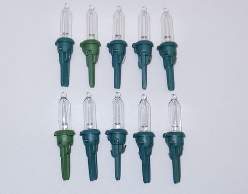 Read Listing Before Purchasing 10 GE 3.3 V .066 W Watt LED Mini Clear Bulb Christmas Light Bulbs Tree Light Replacement...