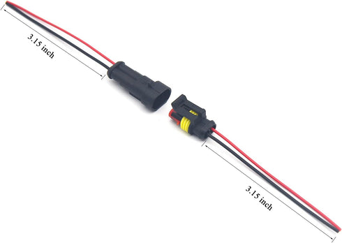 Automotive Electrical Connectors kit 1/2/3/4 Pin Waterproof Electric Wire Connector plugs Battery Terminal Connectors socket 1.5mm Series Wire Har...