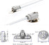 80N/18 lb Gas Strut Cabinet Hinge Safety Lift Support, Gas Shock and Soft Opening and Cushioning Telescopic Cabinet Door Rubber Head Gas Spring Su...