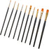 Detail Paint Brushes - 10PCS Detail Brush Set for Acrylic, Watercolor, Oil, Models, Nails - Tiny Paint Brushes with Triangle Grip Handles - Ergono...