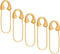SEWACC 5pcs Heavy Duty Safety Pin Brooch Pin Brooches Metal Spring Lock Pin Fasteners Dresses Sewing Crafting Making for Clothes Hats Skirts Garme...