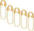 SEWACC 5pcs Heavy Duty Safety Pin Brooch Pin Brooches Metal Spring Lock Pin Fasteners Dresses Sewing Crafting Making for Clothes Hats Skirts Garme...