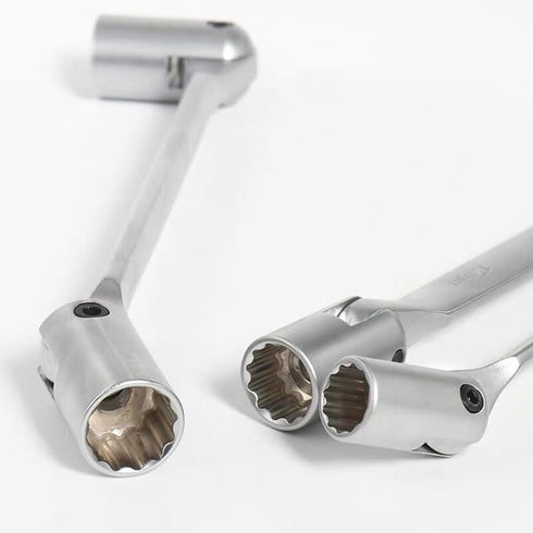 FLZOSPER Metric 12×14mm Double Flexible Socket Wrench, 12 Point...