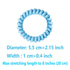 Spiral Hair Ties 20 Pieces Traceless No Crease Coil Hair Ties No Damage Phone Cord Hair Ties Elastics Hair Coils Plastic Hair Bands Spiral Bracele...