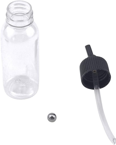 T Tulead Plastic Jar Bottles 30ml Dual-Action Adapters Airbrush Bottles Pack of 10 with Caps...