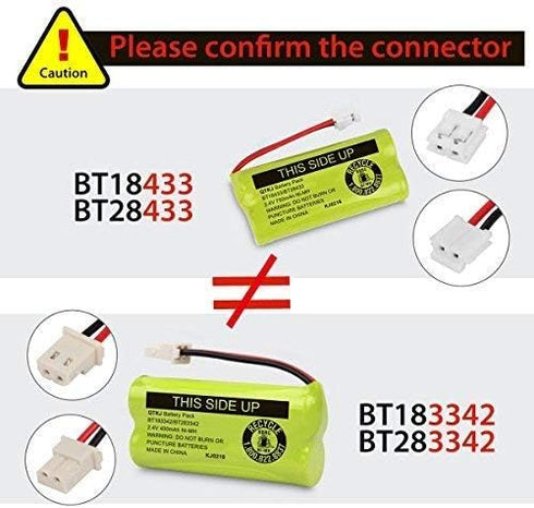 BT183342 BT166342 BT266342 BT283342 BT162342 BT262342 Cordless Phone Battery for AT&T CL4940 EL52300 CL80113 CL80111 CL80112 VTech CS6114 CS6419 C...