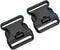 Replacement Buckle System for 2-1/4in Duty Belt, Triple Lock,2-Pack, Black...