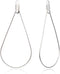 100pcs Adabele 304 Grade Surgical Stainless Steel Hypoallergenic Teardrop Beading Hoop Earring Findings for Earrings Jewelry Making SJF1...