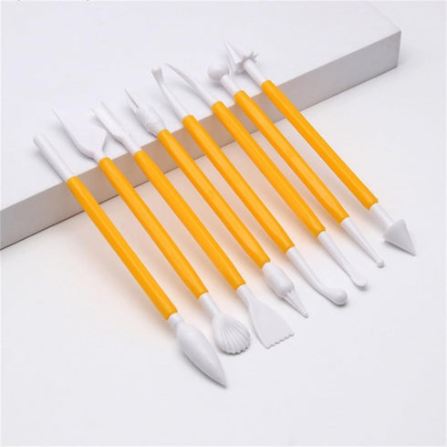 8PCS Clay Tools for Kids & Adult, Plastic Air Dry Clay Tools Kit, Double-Head Clay Sculpting Tools for Pottery, Polymer, Air Dry Clay, Modeling, S...