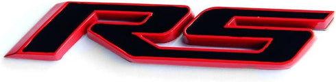 Yoaoo 2Pack OEM Rs Emblem Badges 3D Logo Compatible with Zl1 1LE Series Red Frame Red Line...