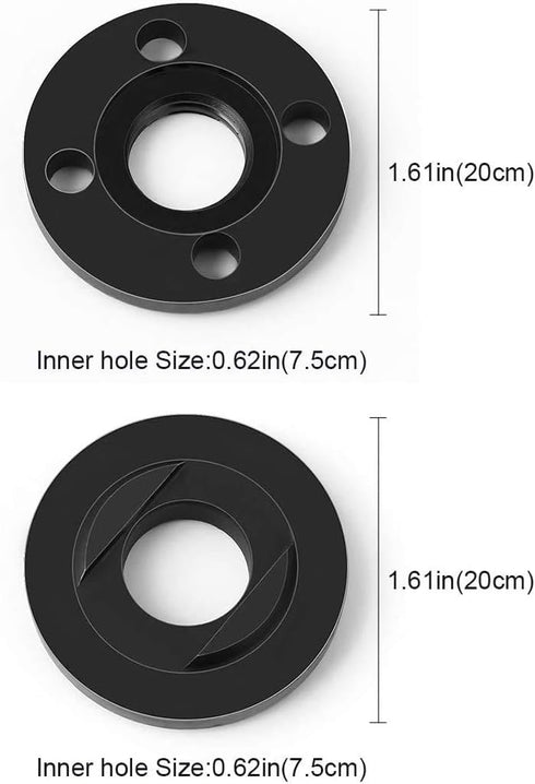 Set of 2 Metal Angle Grinder Inner Outer Flange Nut for Black & Decker Dewalt Ryobi Milwaukee Makita 224399-1 193465-4 224568-4...