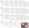 20Pcs Fridge Divider Clear Adjustable Plastic Refrigerator Dividers Dresser Drawer Retractable Separators, for Home Kitchen Office Supplies......