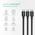 Herfair 3-in-1 Micro USB Splitter, 480Mbps Data Sync, 3 USB to Multi Micro USB Adapter Wires Leads for All Micro USB Equipped Devices......