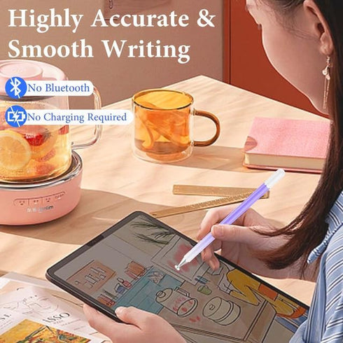 Stylus Pens for Touch Screens(2PCS), Luntak High Precision Magnetic Disc Universal Stylus Pen for iPad, 2 in 1 iPad Pencil Compatible with iPhone/...