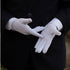 DreamHigh DH 2 Pairs White Cotton/Nylon Marching Gloves, Formal Tuxedo Honor Guard Parade Gloves...