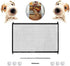 70.9"x28.3" Pet Gate,Baby Gate,Magic Gate Portable Folding mesh gate Safe Guard Isolated ?Indoor and Outdoor Safety Gate Install Anywhere (Black)...