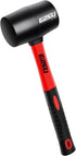 8oz Rubber Mallet Hammer, Fiberglass Handle, Rubber Mallet for Flooring, Tent Stakes, Woodworking, Camping, Soft Blow Tasks without Damage...