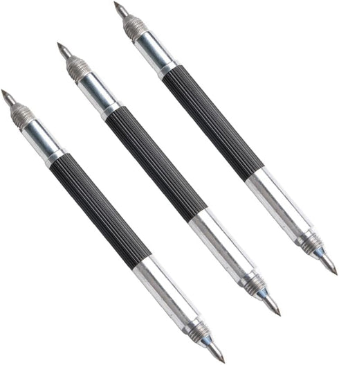3Pcs DIY Ceramics Engraving Tool Durable Anti Slip Handle Lettering Alloy Tip Double End Etching Pen Scriber Marking Engraving Tools...