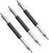 3Pcs DIY Ceramics Engraving Tool Durable Anti Slip Handle Lettering Alloy Tip Double End Etching Pen Scriber Marking Engraving Tools...