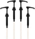 Black Coffee Syrup Pump for 750ml Bottles (Pack of 4) - Fits Upouria, Torani Syrups, DaVinci, (Monin 1 Liter Plastic Bottles Only), and Jordan's S...