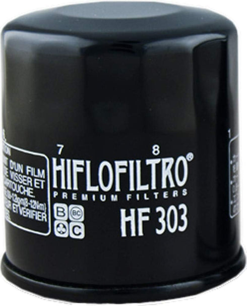 HiFloFiltro HF303 Black Standard Premium Oil Filter, Single...