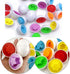 Prextex Easter Eggs Educational Puzzle in a Basket (12 Eggs) - Baby Easter Basket Toddler Boy Toy, Gifts Surprise Fidget Toys Pack Brand, Mini Toy...