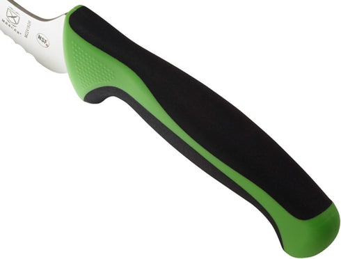 Mercer Culinary Millennia Colors 8-Inch Offset Wavy Edge Bread Knife, Green...