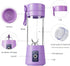 Portable Blender Cup,Electric USB Juicer Blender,Mini Blender Portable Blender For Shakes and Smoothies, juice,380ml, Six Blades Great for Mixing,...