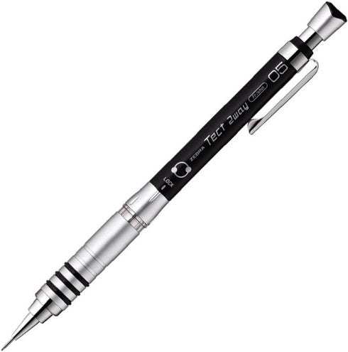 Zebra Mechanical Pencil, Tect 2 Way, 0.5mm, Black Body (MA41-BK)...