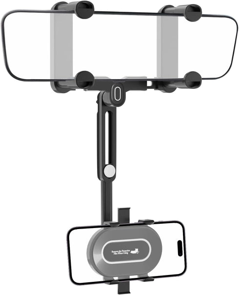 SXhyf Rear View Mirror Phone Holder, 2023 Rotatable and Retractable Car Phone Holder, Universal Car Phone Holder Mount, Cell Phone Holder Car Fit ...