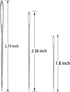 Hekisn Large Eye Sewing Needles, Sewing Needles, Stainless Steel Embroidery Thread Needle, Handmade Yarn Knitting Needles Leather Needle (15 Piece...