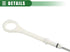 Motoforti Engine Oil Dipstick Indicator, Oil Dipstick Replacement, for Mitsubishi Lancer 2008-2017, Metal Plastic, No.1255A068, White...
