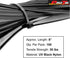 Pro Tie Standard Duty, Self-Locking UV Nylon Cable Wire Ties for Indoor and Outdoor Use | 8-Inch, 50 lbs. Tensile Strength, UV Black Nylon, 100-Pa...