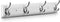 Coat Rack Wall Mounted White, 17" Wooden Modern Wall Coat Hanger with 4 Hooks, Heavy Duty Zinc Alloy Wall Hook Rack for Hanging Coats, Keys, Bags,...