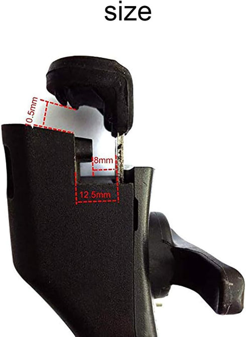 Universal Pot Handle Anti Scalding Removable Saucepan Handle, 19x4cm (Black)...