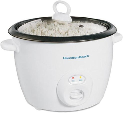 Hamilton Beach Rice Cooker & Food Steamer 20 Cups Cooked (10 Uncooked), White (37532N)...