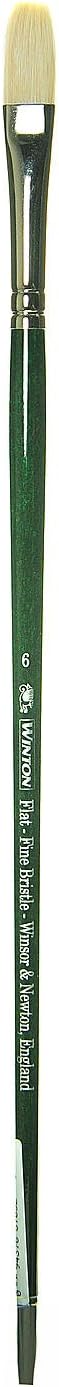 Winsor & Newton Winton Hog Bristle Brush-Flat #6...