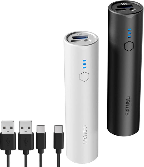 Portable Charger, Power Bank, S03 2-Pack 5,000mAh Battery Pack with Fast Charging USB-C (in&Out) and Flashlight for iPhone 15/15 Plus/15 Pro/15 Pr...