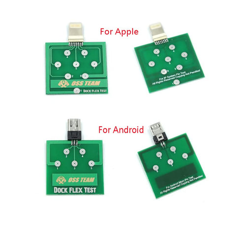 3Pcs/Set Mobile Phone Battery Power Charging Dock Flex Tester Repair Tool for Android Type C Testing Tool Set...